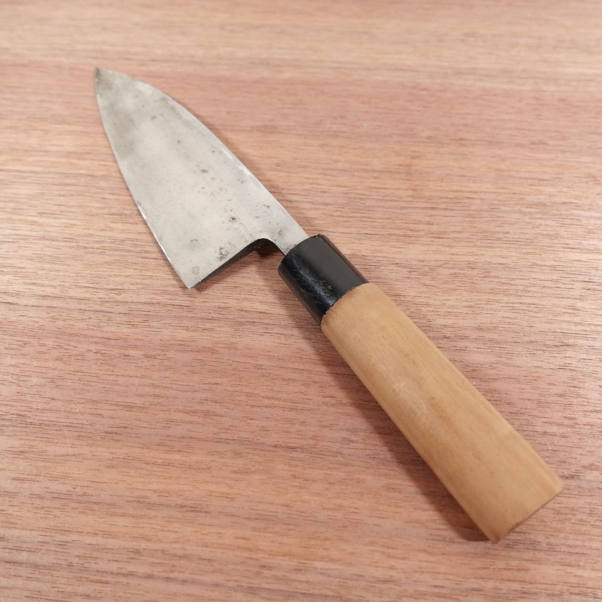 Seki Magoroku Deba Knife, Sharpened, Wazukuri Take, Carbon Steel, Single Bevel, 155mm