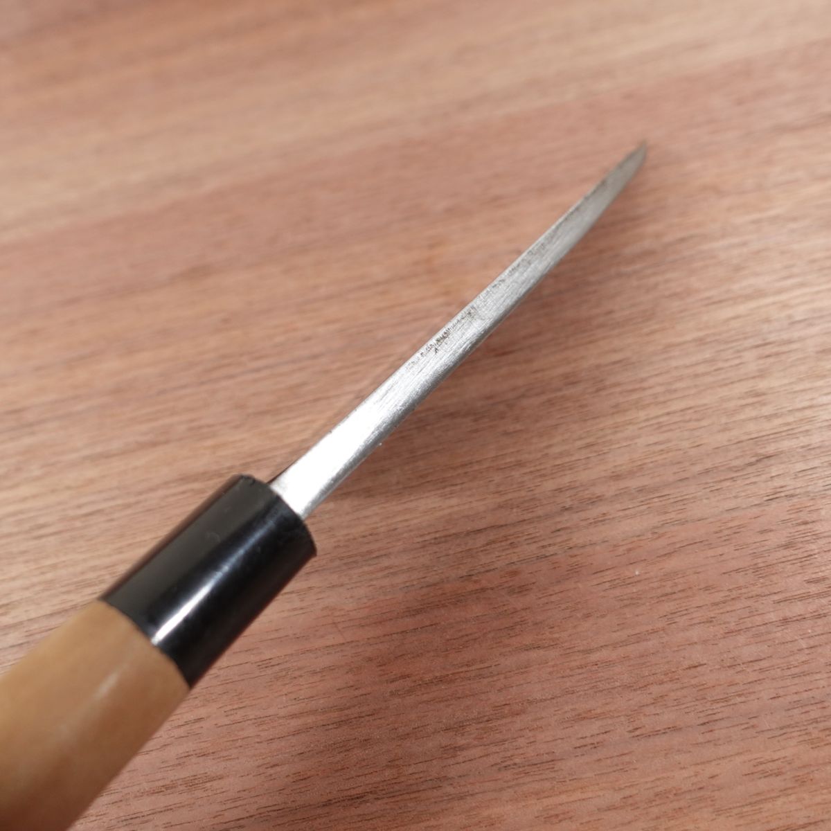 Seki Magoroku Deba Knife, Sharpened, Wazukuri Take, Carbon Steel, Single Bevel, 155mm