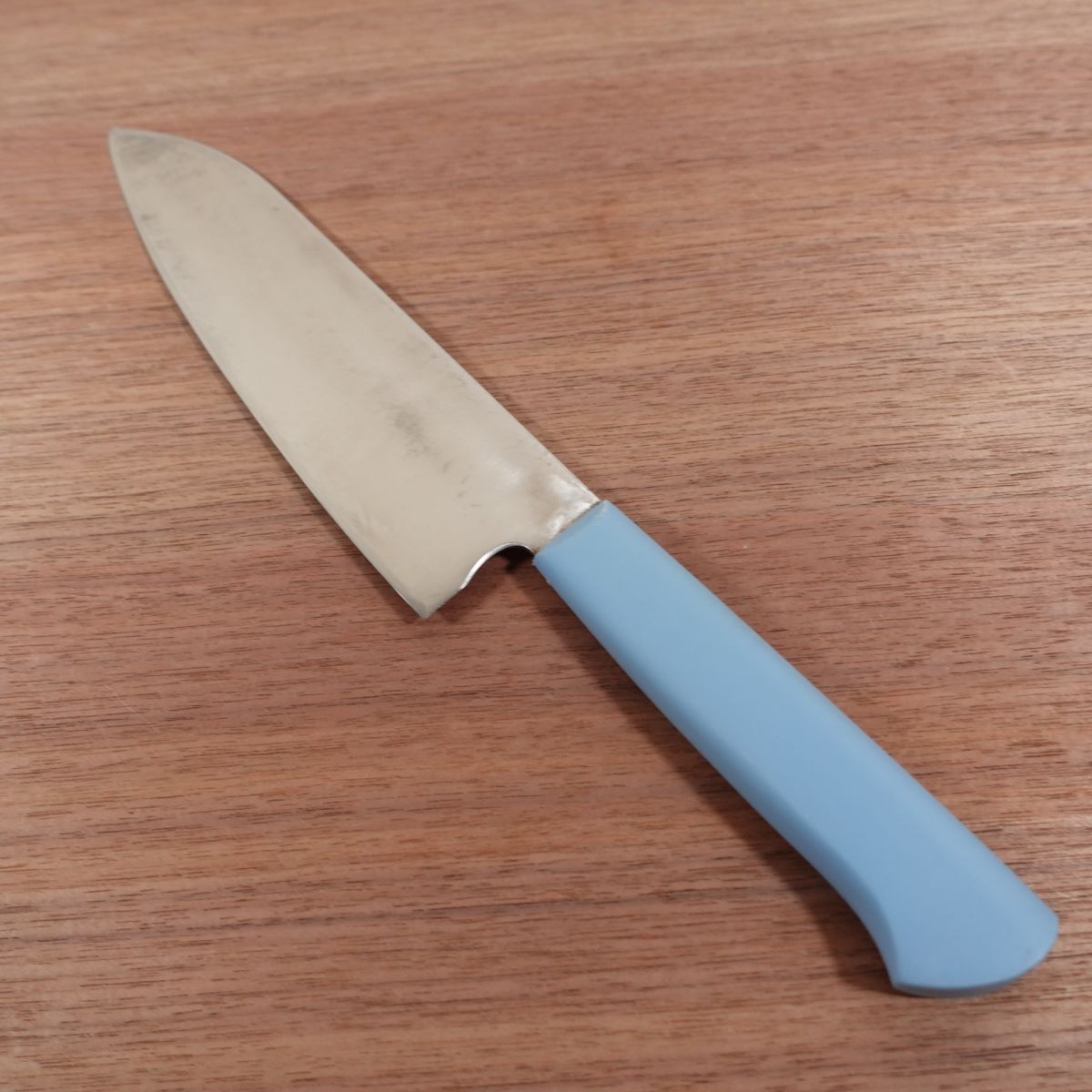 Masahiro Santoku Knife, Sharpened, Large All-Purpose Knife, Light Blue, Hamauchi Chinami x Masahiro Collaboration, 200mm