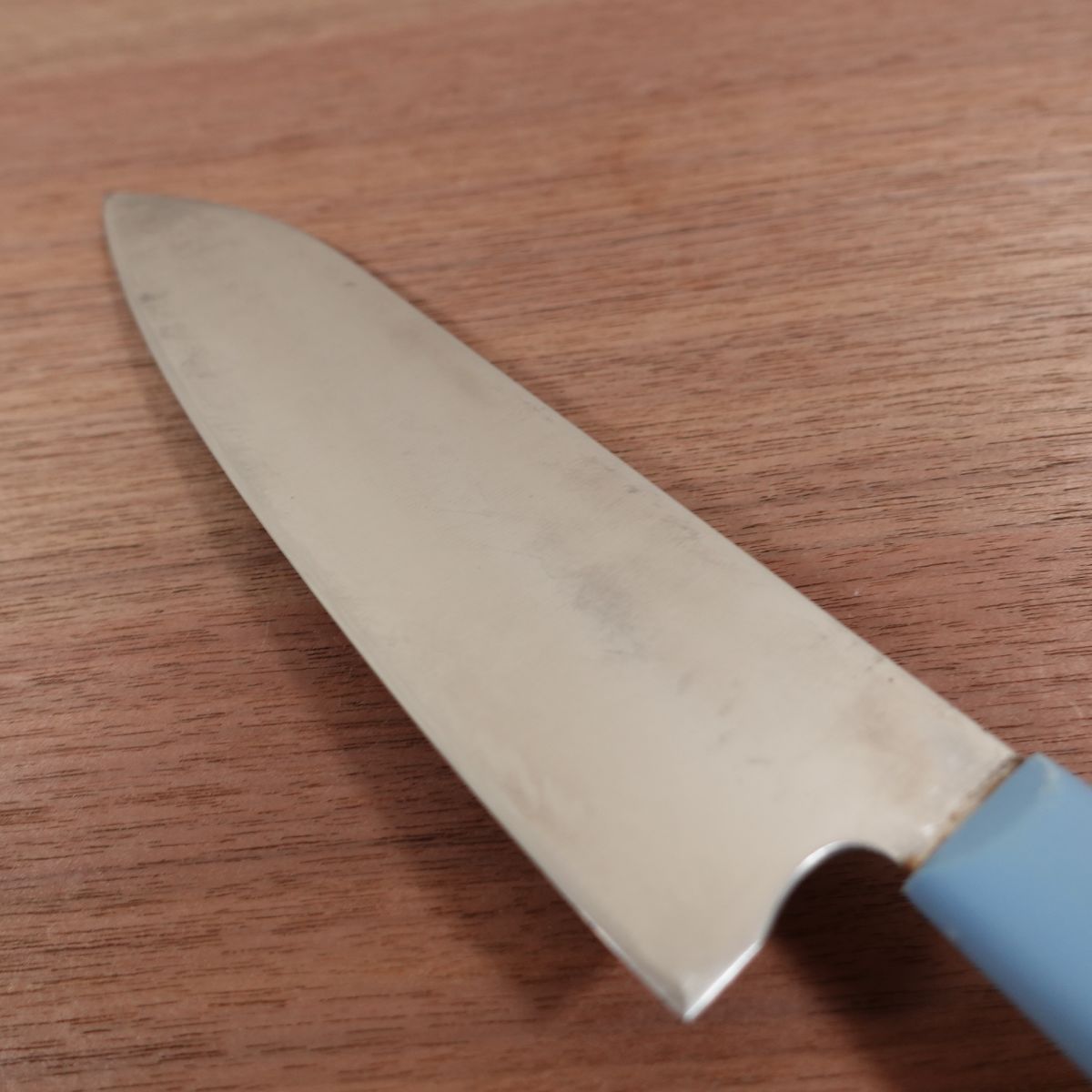 Masahiro Santoku Knife, Sharpened, Large All-Purpose Knife, Light Blue, Hamauchi Chinami x Masahiro Collaboration, 200mm