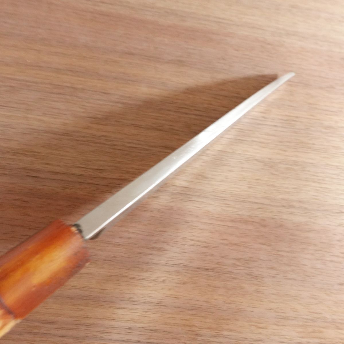 Aritsugu Large Deba Knife, Sharpened, Water Buffalo Handle, Special, Carbon Steel, Well Maintained, 205mm