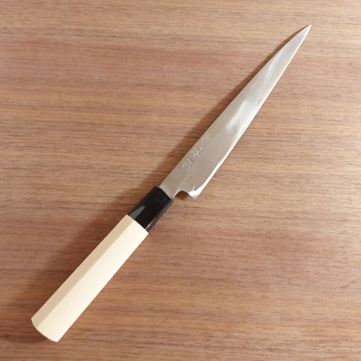 Kiya Yoshihisa Yanagiba Knife, Sharpened, Sashimi Knife, Gourd Logo, Well Maintained, Handle Like New, 205mm