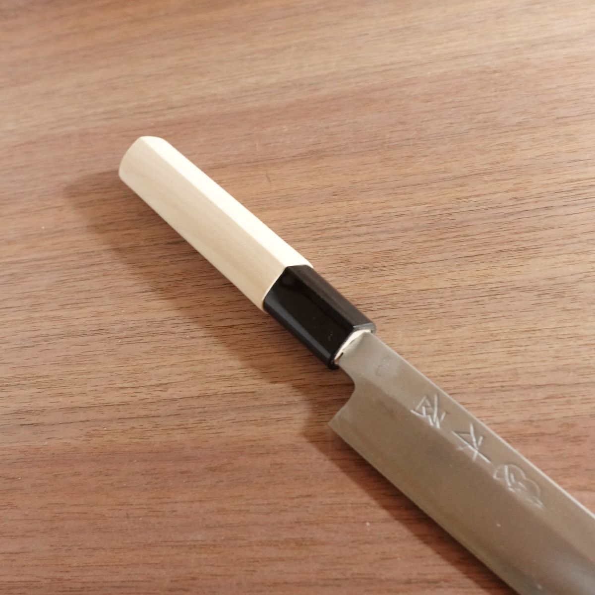 Kiya Yoshihisa Yanagiba Knife, Sharpened, Sashimi Knife, Gourd Logo, Well Maintained, Handle Like New, 205mm