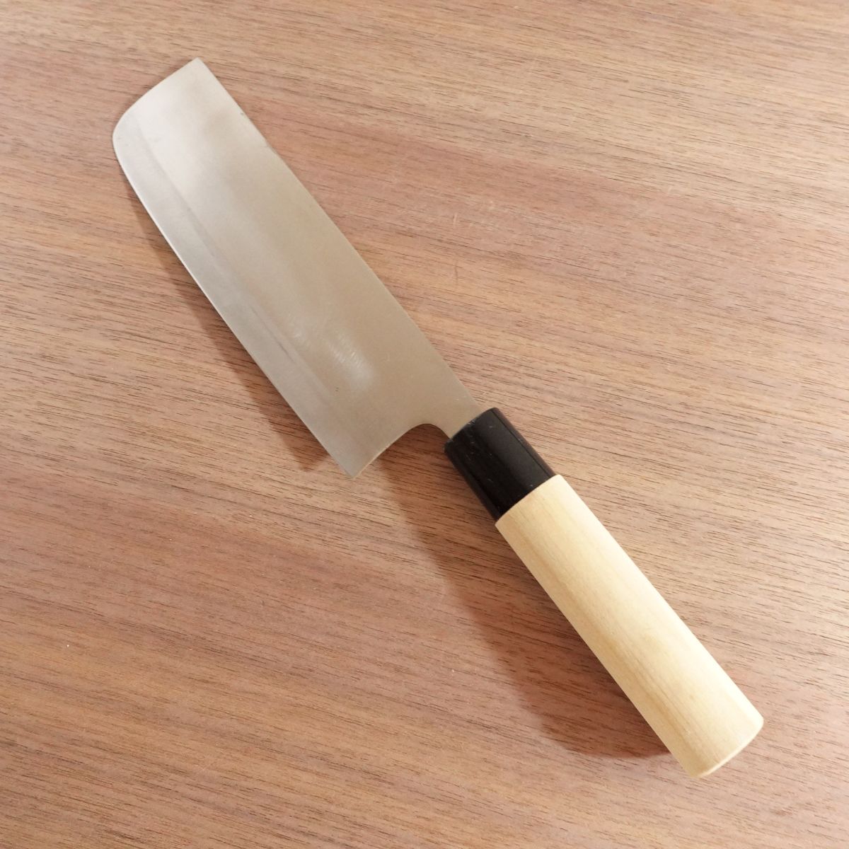 Noshu Magoroku Nakiri Knife, Sharpened, Stainless Steel, Double Bevel, Nakiri, 165mm