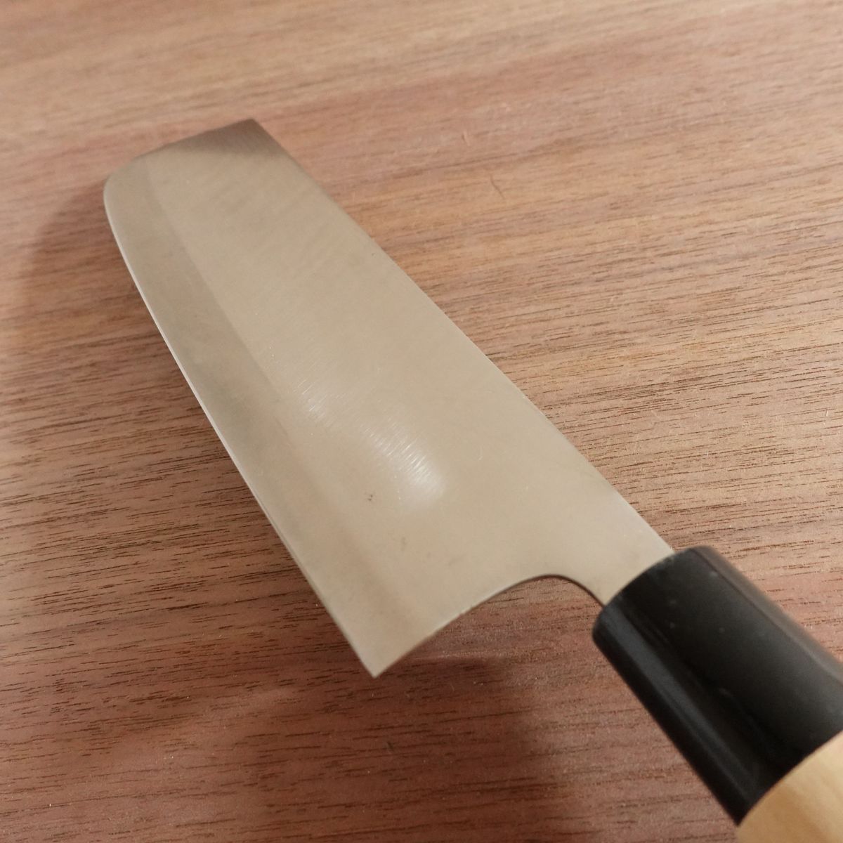 Noshu Magoroku Nakiri Knife, Sharpened, Stainless Steel, Double Bevel, Nakiri, 165mm