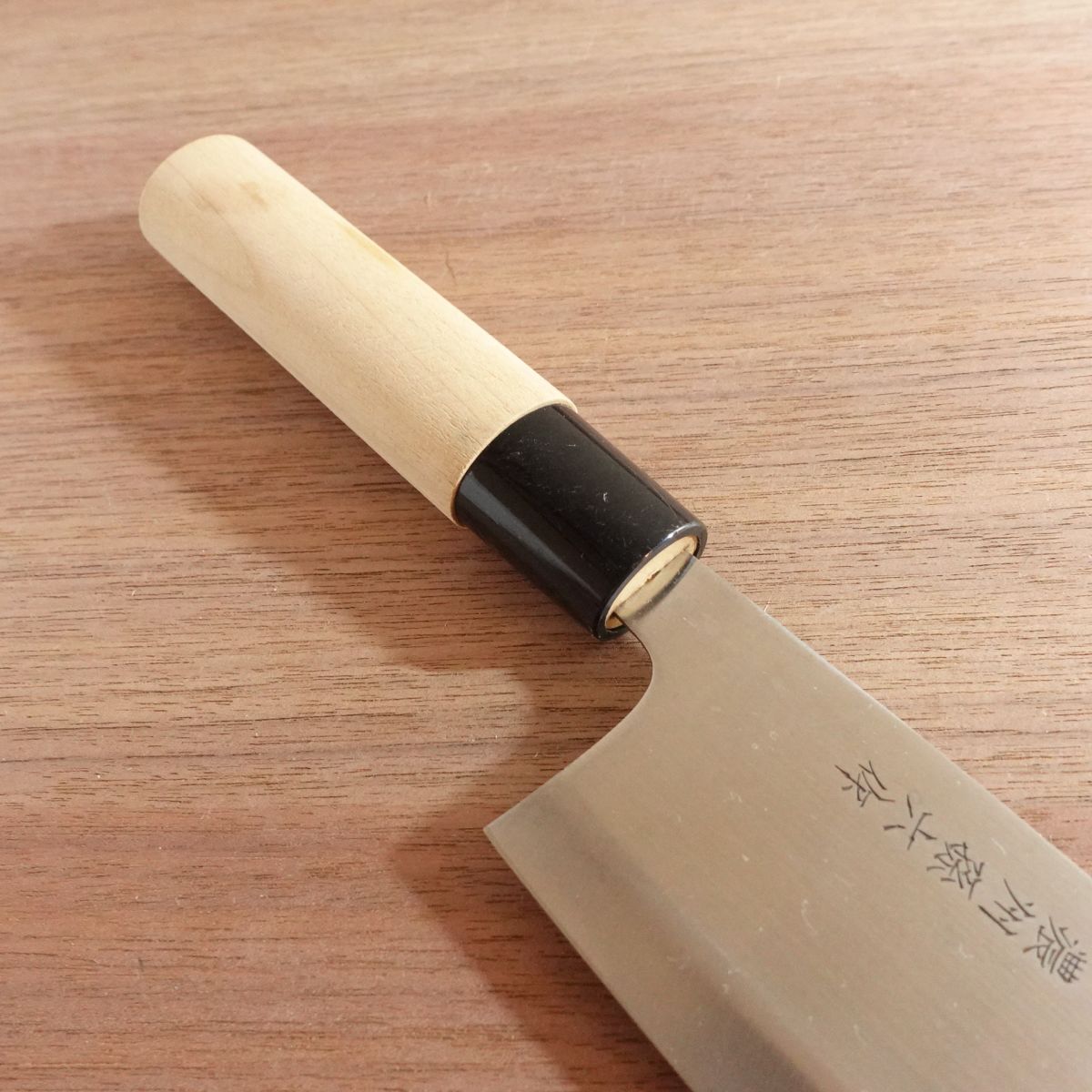 Noshu Magoroku Nakiri Knife, Sharpened, Stainless Steel, Double Bevel, Nakiri, 165mm