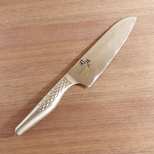 Sekimagoroku Santoku Knife, Sharpened, Shoso, All Stainless Steel, KAI, All-Purpose Knife, 165mm