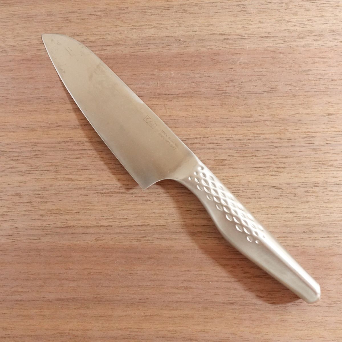 Sekimagoroku Santoku Knife, Sharpened, Shoso, All Stainless Steel, KAI, All-Purpose Knife, 165mm