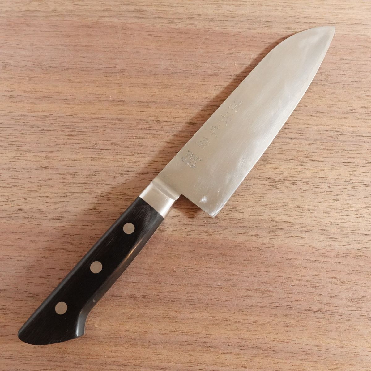 Kiyonaga Kiya Santoku Knife, Sharpened, All-Purpose Knife, Powder Steel, Stainless Steel, Laminated, 170mm