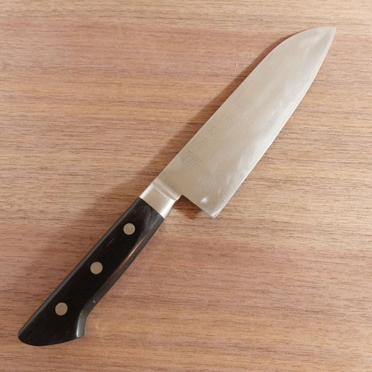 Kiyonaga Kiya Santoku Knife, Sharpened, All-Purpose Knife, Powder Steel, Stainless Steel, Laminated, 170mm