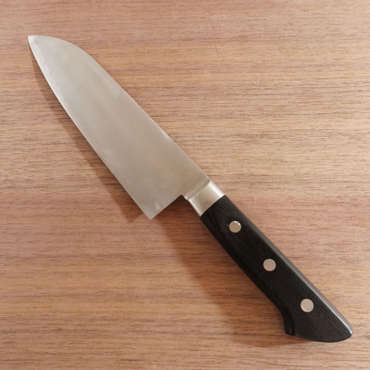 Kiyonaga Kiya Santoku Knife, Sharpened, All-Purpose Knife, Powder Steel, Stainless Steel, Laminated, 170mm