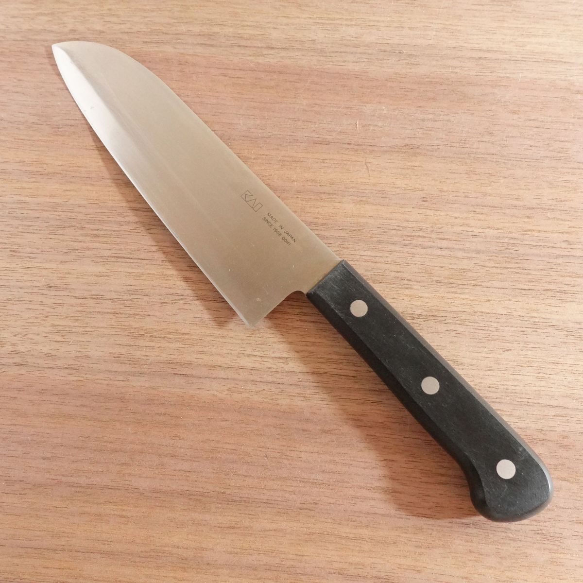 Sekimagoroku Santoku Knife, Sharpened, KAI, All-Purpose Knife, Stainless Steel, 170mm