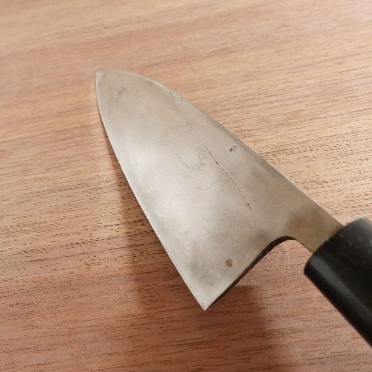 Sakai Masatada Deba Knife, Sharpened, Carbon Steel, Single Bevel, Spine Scratches, 150mm