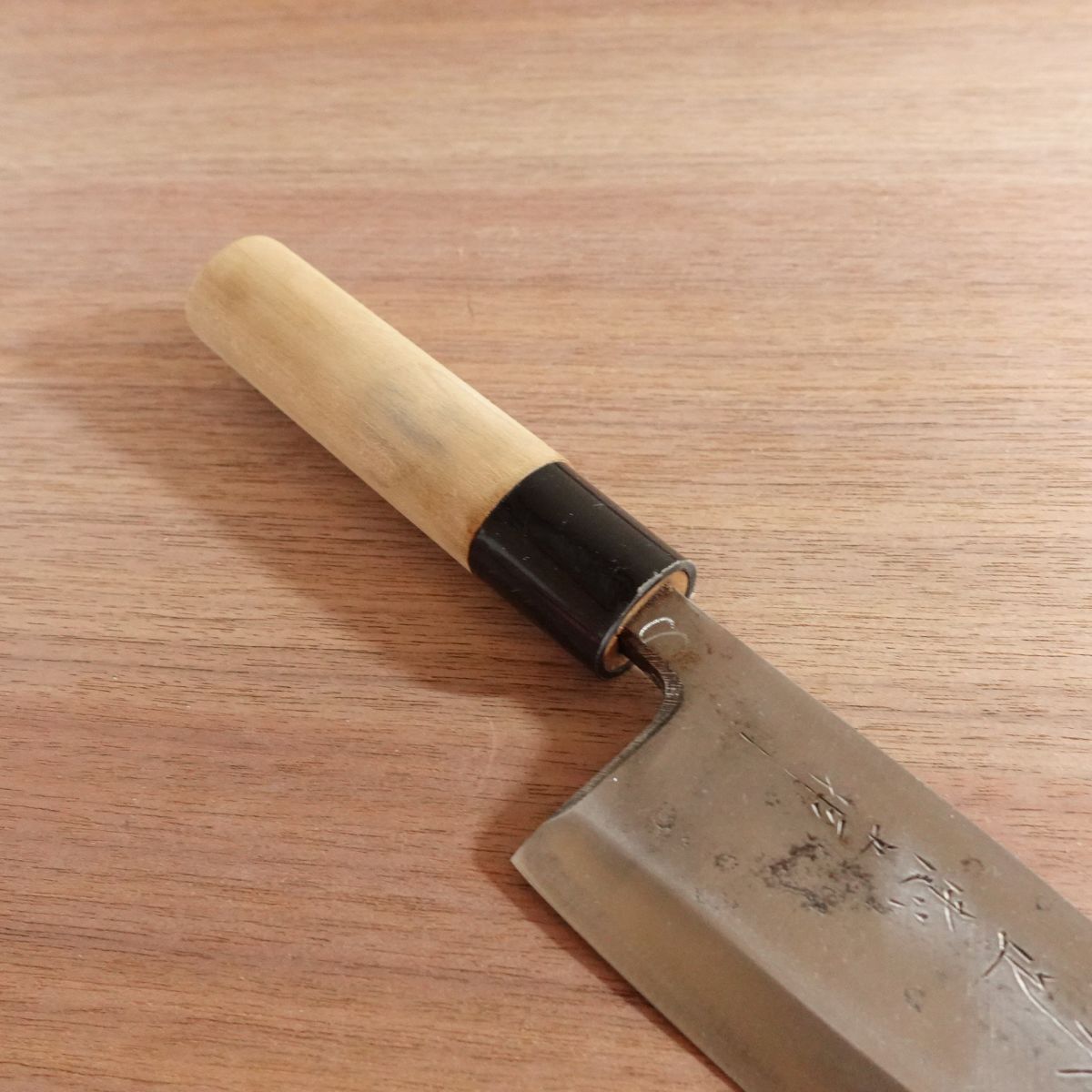 Sakai Masatada Deba Knife, Sharpened, Carbon Steel, Single Bevel, Spine Scratches, 150mm