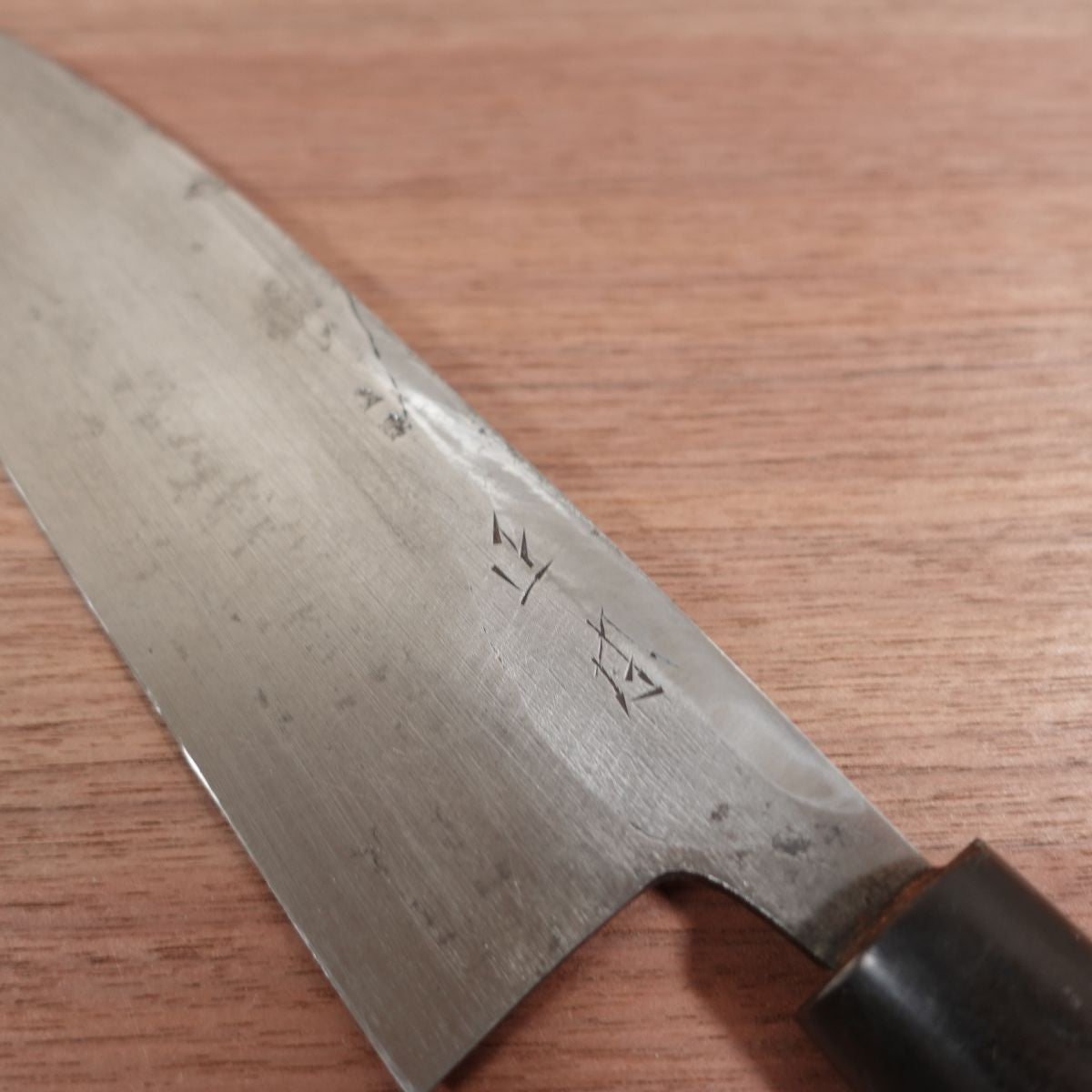 Masamoto Large Deba Knife, Sharpened, Water Buffalo Handle, Large Size, Carbon Steel, Single Bevel, 240mm