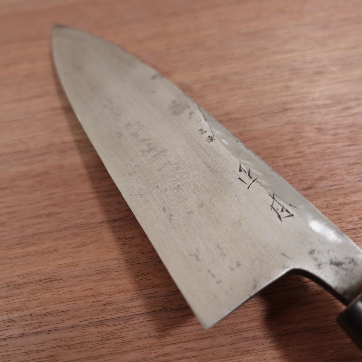 Masamoto Large Deba Knife, Sharpened, Water Buffalo Handle, Large Size, Carbon Steel, Single Bevel, 240mm