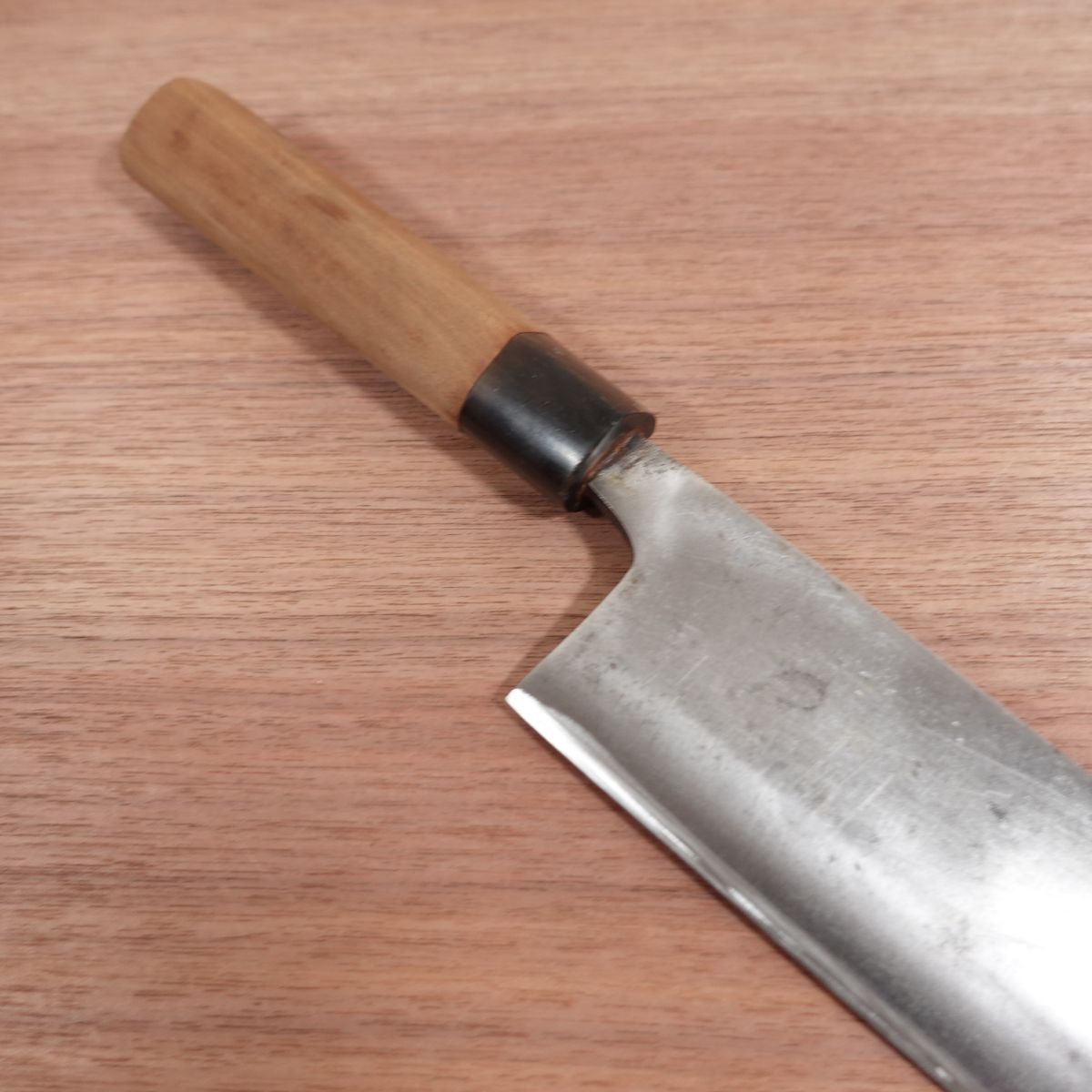 Masamoto Large Deba Knife, Sharpened, Water Buffalo Handle, Large Size, Carbon Steel, Single Bevel, 240mm