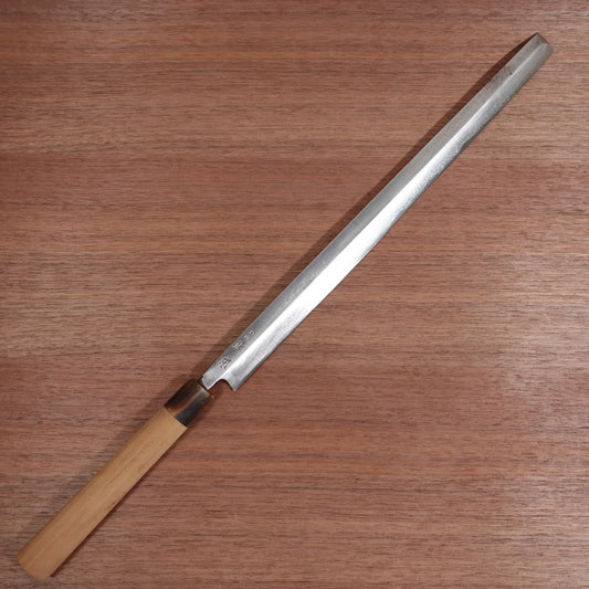 Masamoto Takohiki Knife, Sharpened, Water Buffalo Handle, Sashimi Knife, Carbon Steel, 365mm