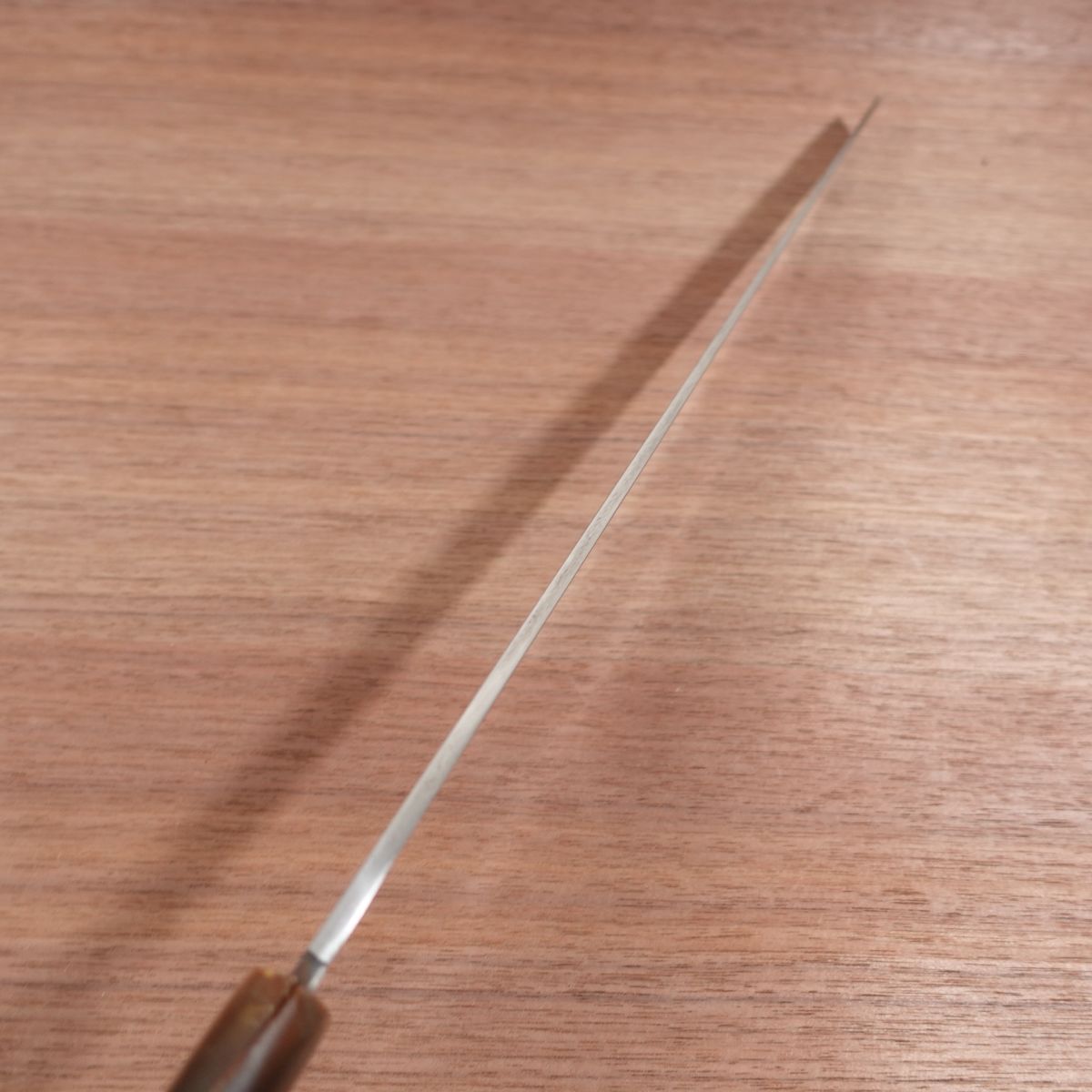 Masamoto Takohiki Knife, Sharpened, Water Buffalo Handle, Sashimi Knife, Carbon Steel, 365mm
