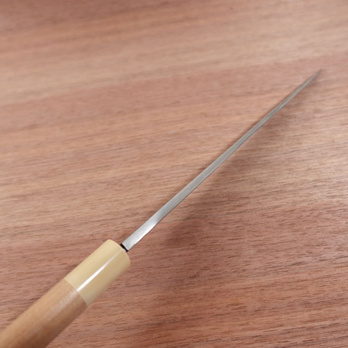 Sakai Toji Yanagiba Knife, Sharpened, Iwakuni, White Water Buffalo Handle, Sashimi Knife, Nearly Unused, Wooden Sheath Included, 240mm