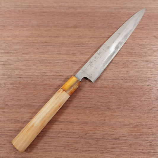Sakai Ichiji Yanagiba Knife, Sharpened, Ichiji Special, White Water Buffalo Handle, Sashimi Knife, 210mm