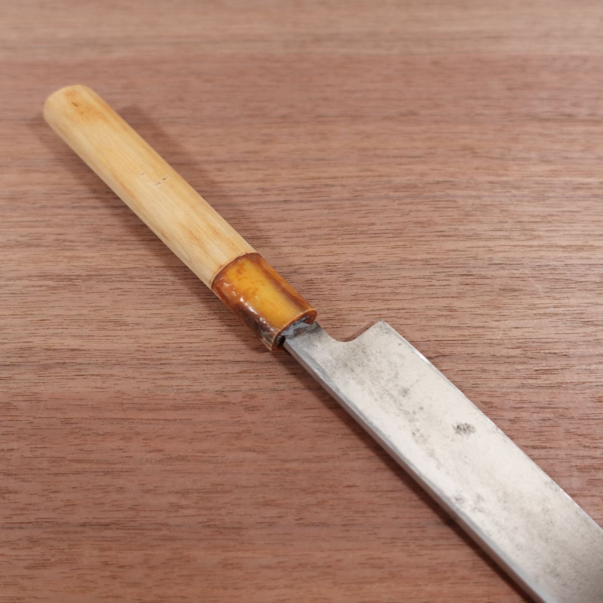 Sakai Ichiji Yanagiba Knife, Sharpened, Ichiji Special, White Water Buffalo Handle, Sashimi Knife, 210mm