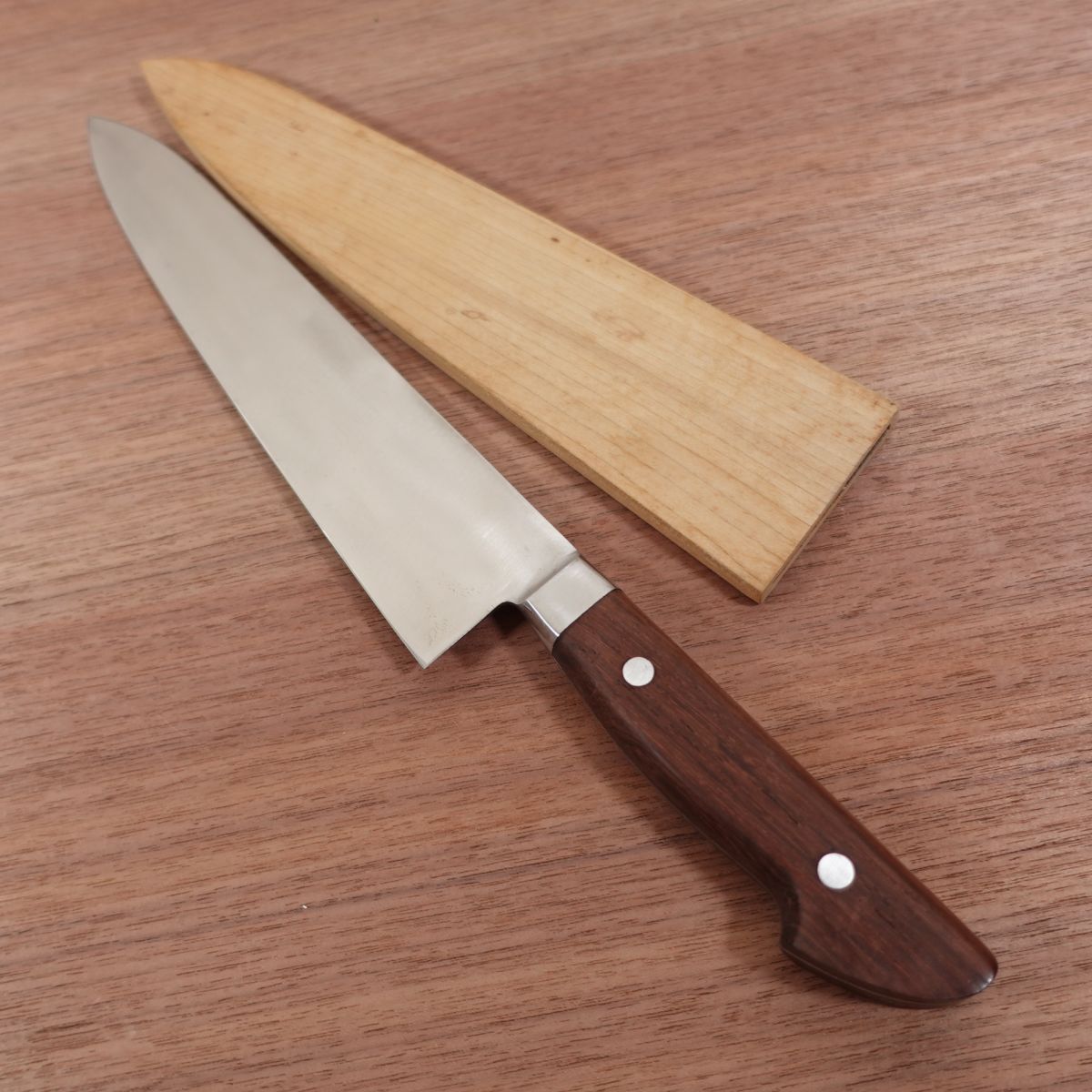 Sakai Toji Gyuto Knife, Sharpened, Masashige, All-Purpose Knife, Chef's Knife, Minimal Signs of Use, Wooden Sheath Included, 240mm