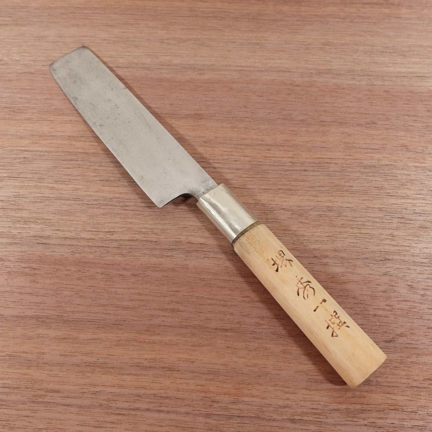 Sakai Soichi Usuba Knife, Sharpened, Single Bevel, Nakiri, Small Crack in Handle, 180mm