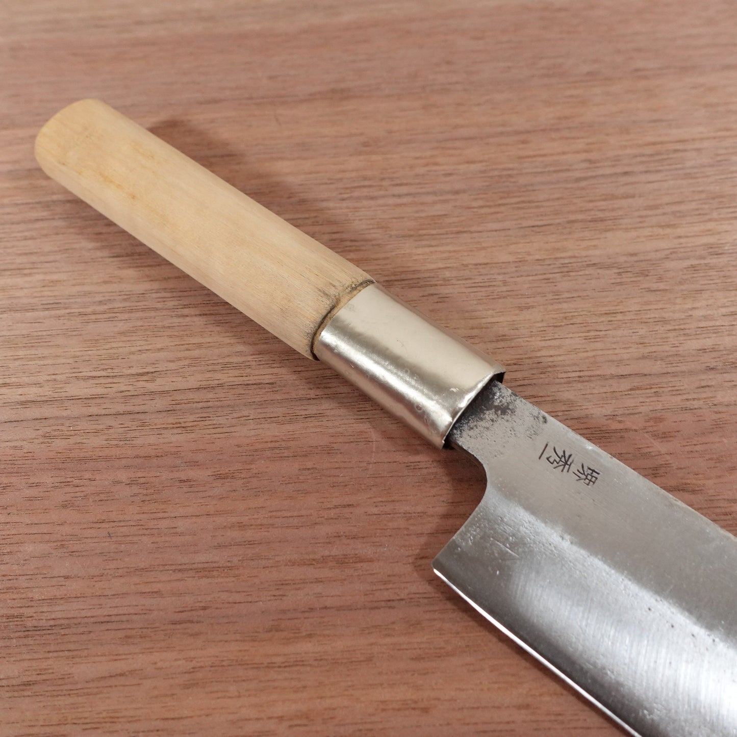 Sakai Soichi Usuba Knife, Sharpened, Single Bevel, Nakiri, Small Crack in Handle, 180mm