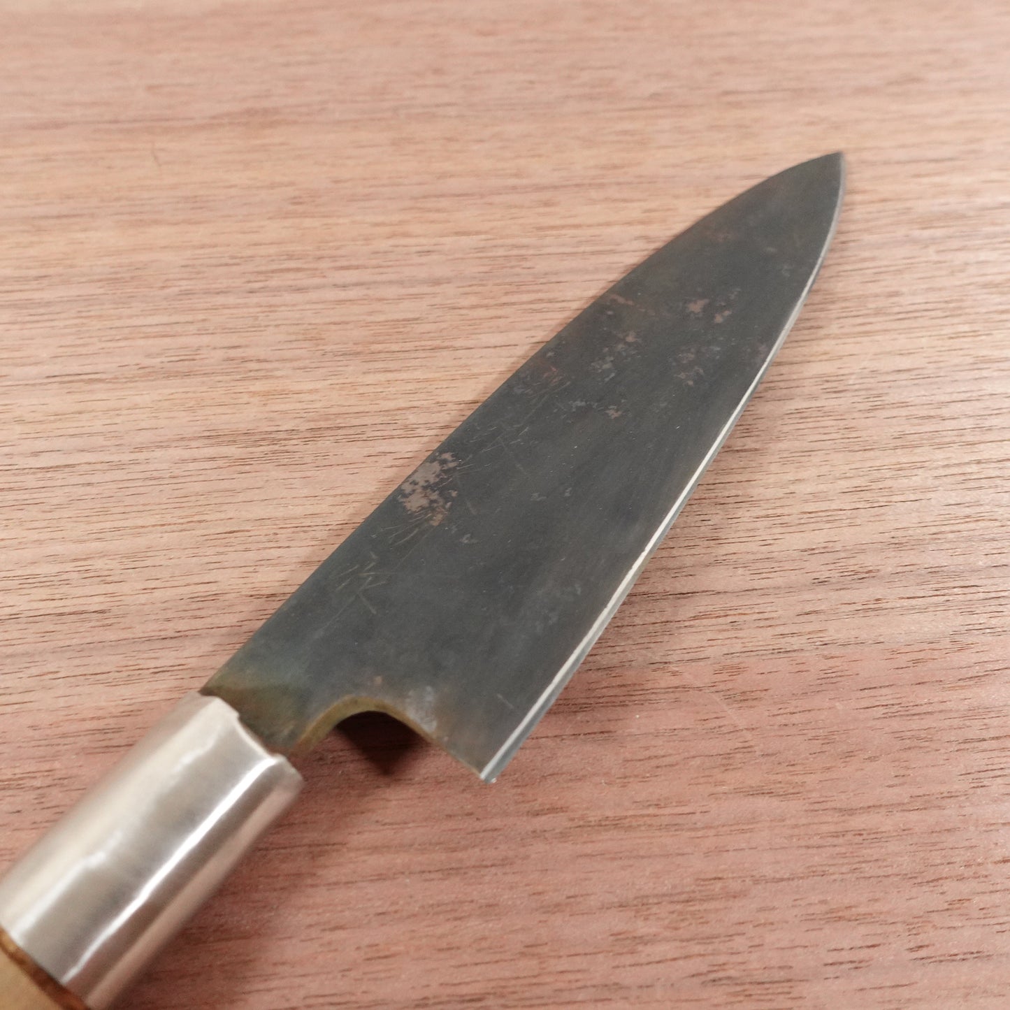 [HYPER REBORN] Sakai Ginya Funayuki Knife, Sharpened, Black Oxide Finish, Thin, Slim Deba, Carbon Steel, Single Bevel, 145mm
