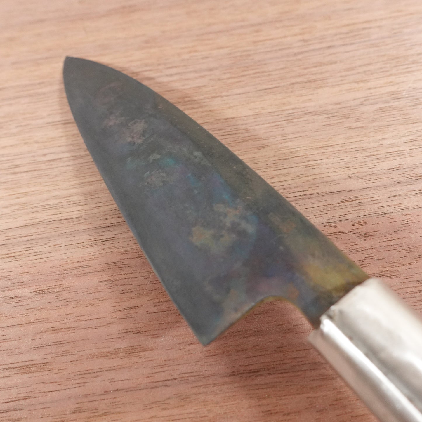 [HYPER REBORN] Sakai Ginya Funayuki Knife, Sharpened, Black Oxide Finish, Thin, Slim Deba, Carbon Steel, Single Bevel, 145mm