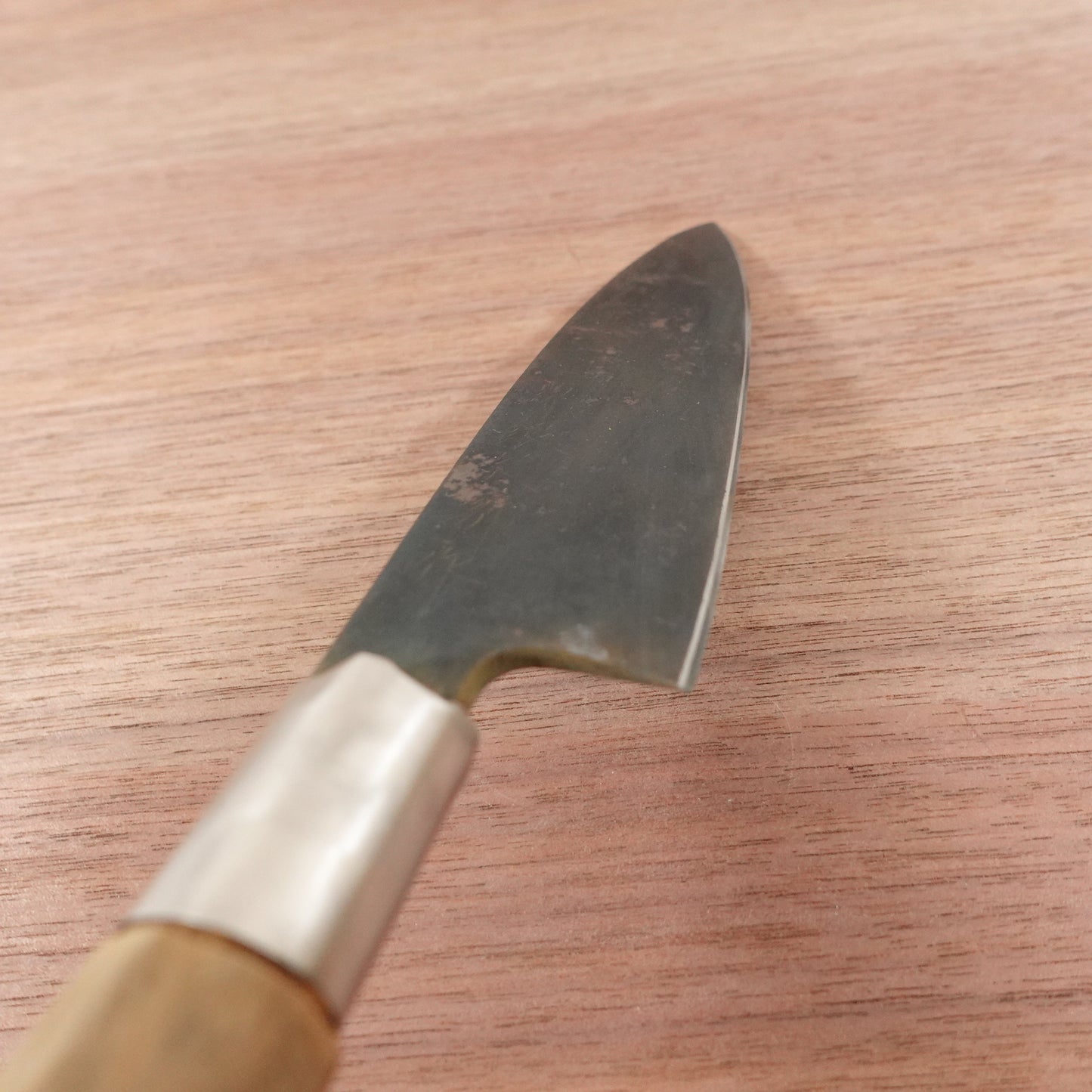 [HYPER REBORN] Sakai Ginya Funayuki Knife, Sharpened, Black Oxide Finish, Thin, Slim Deba, Carbon Steel, Single Bevel, 145mm