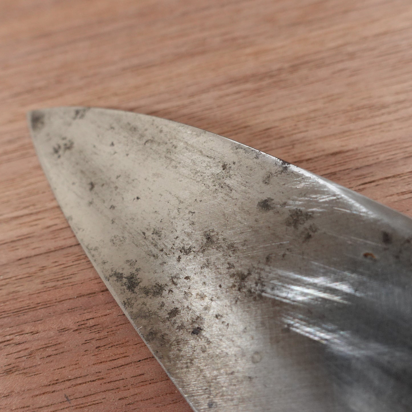 Sakai Yukimitsu Deba Knife, Sharpened, Water Buffalo Handle, Carbon Steel, Single Bevel, Premium, 170mm