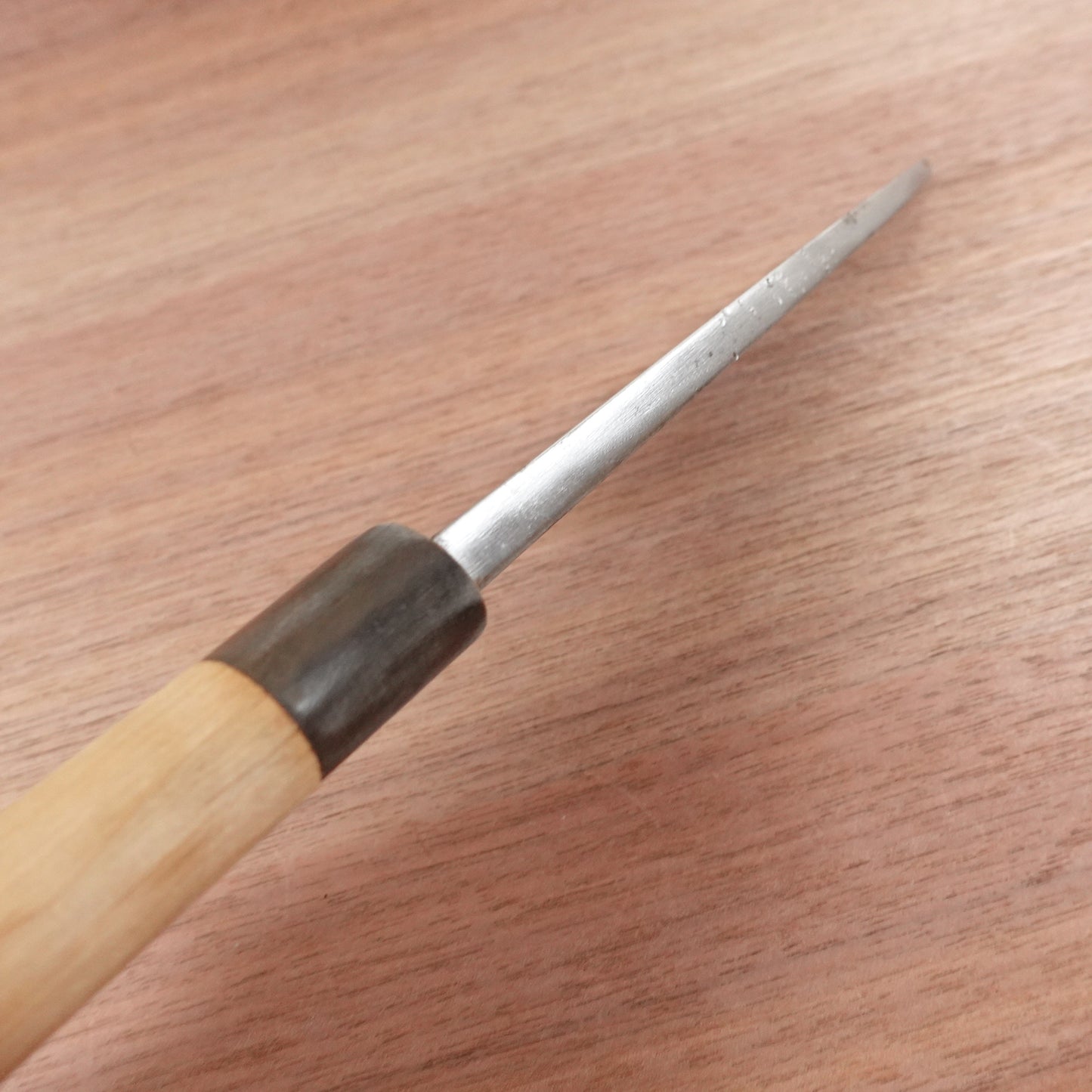 Sakai Yukimitsu Deba Knife, Sharpened, Water Buffalo Handle, Carbon Steel, Single Bevel, Premium, 170mm