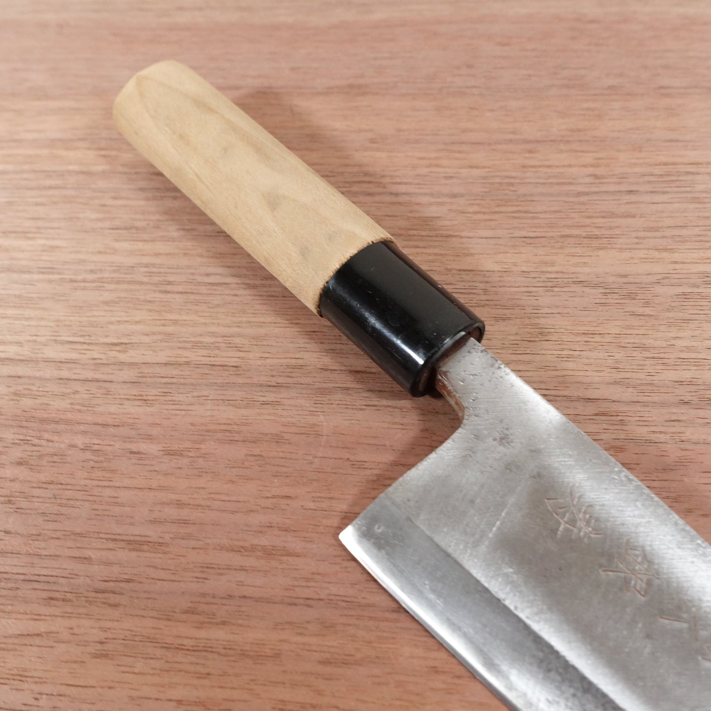 Sekimagoroku Deba Knife, Sharpened, Ginju, Carbon Steel, Single Bevel, 150mm