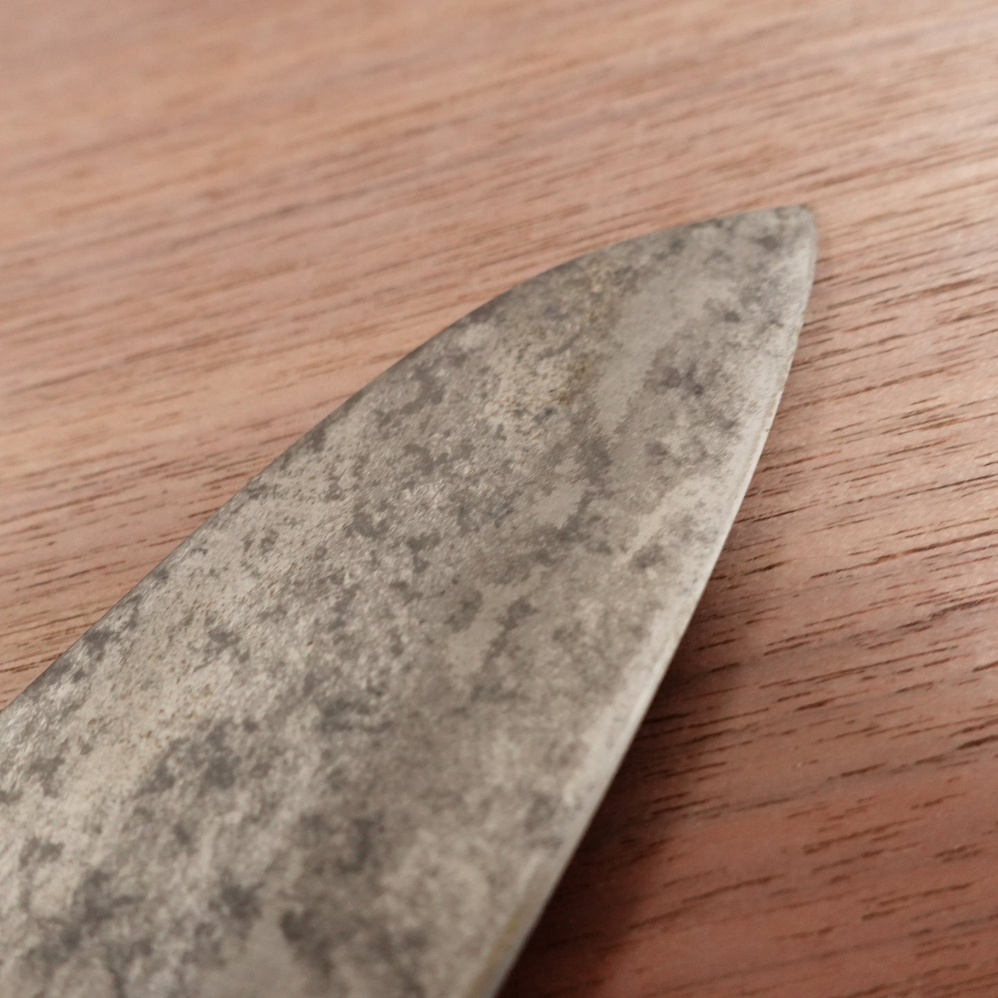 Tetsuhiro Wa-Santoku Knife, Sharpened, All-Purpose Knife, Carbon Steel, Double Bevel, 170mm