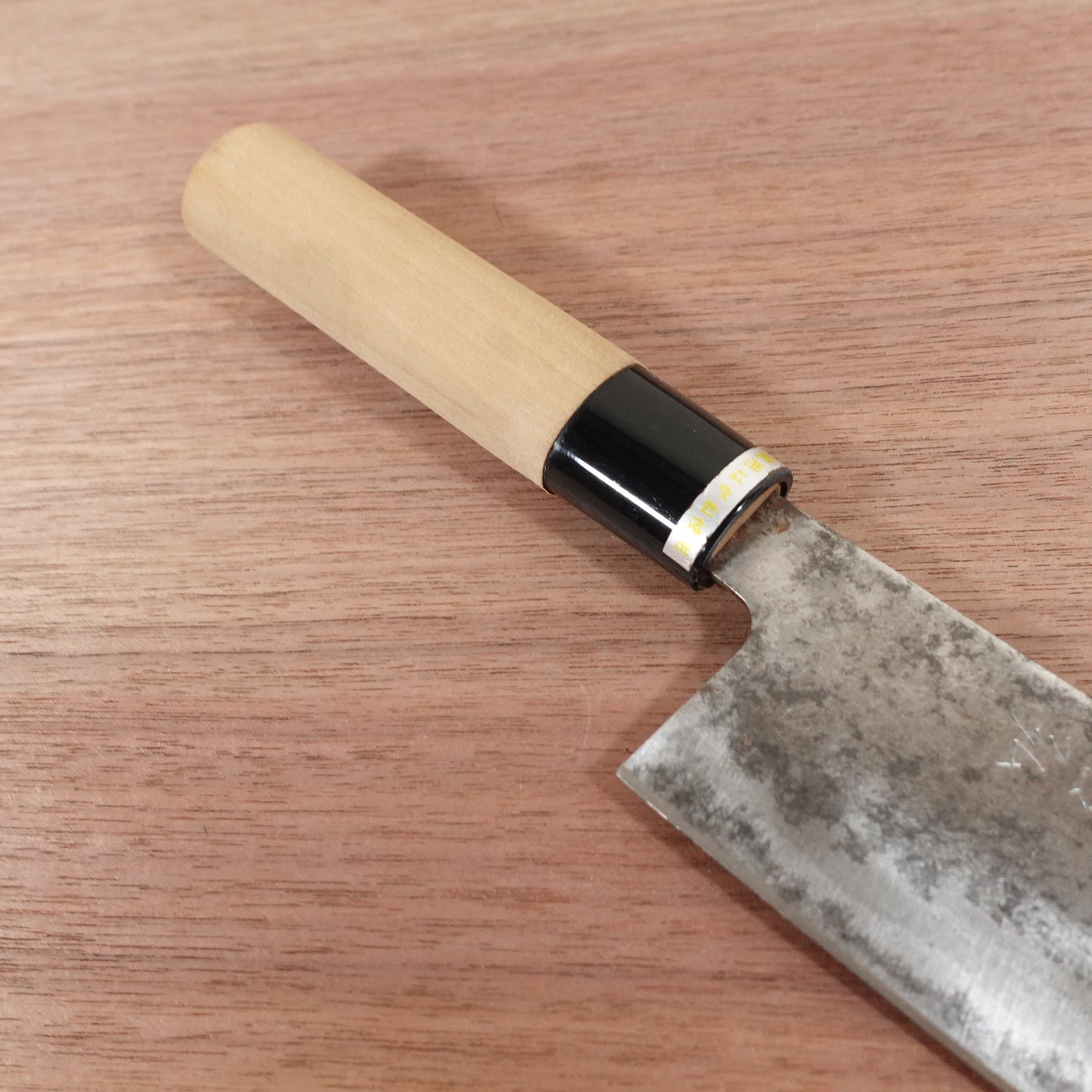 Tetsuhiro Wa-Santoku Knife, Sharpened, All-Purpose Knife, Carbon Steel, Double Bevel, 170mm