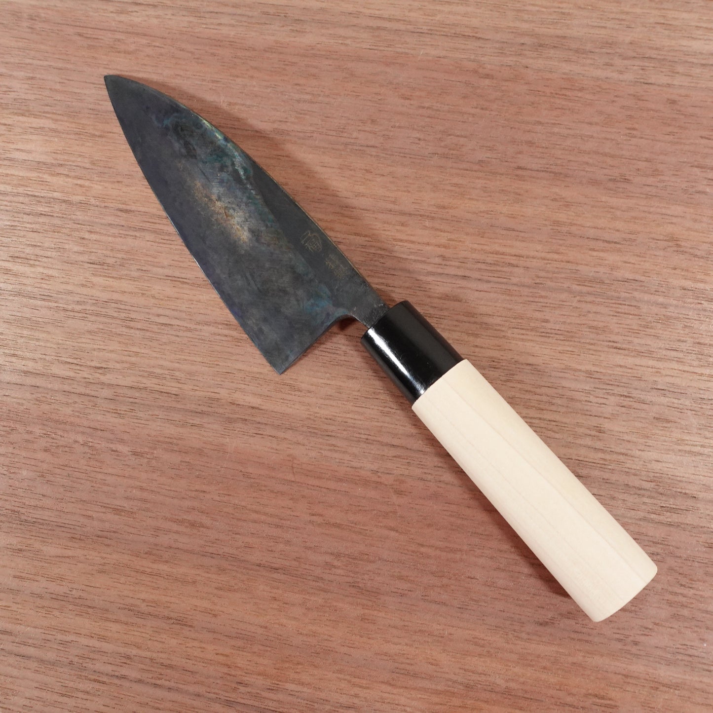 [HYPER REBORN] Sakai Yasumine Deba Knife, Sharpened, Black Oxide Finish, Carbon Steel, Single Bevel, Small Size, 140mm
