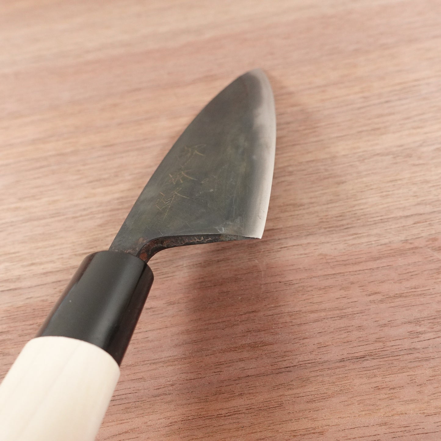 [HYPER REBORN] Sakai Yasumine Deba Knife, Sharpened, Black Oxide Finish, Carbon Steel, Single Bevel, Small Size, 140mm