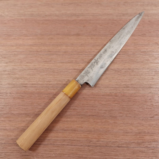 Sakai Kikuhide Yanagiba Knife, Sharpened, Kikuhide Hon-Tanren, White Water Buffalo Handle, Sashimi Knife, Stored Item, 210mm