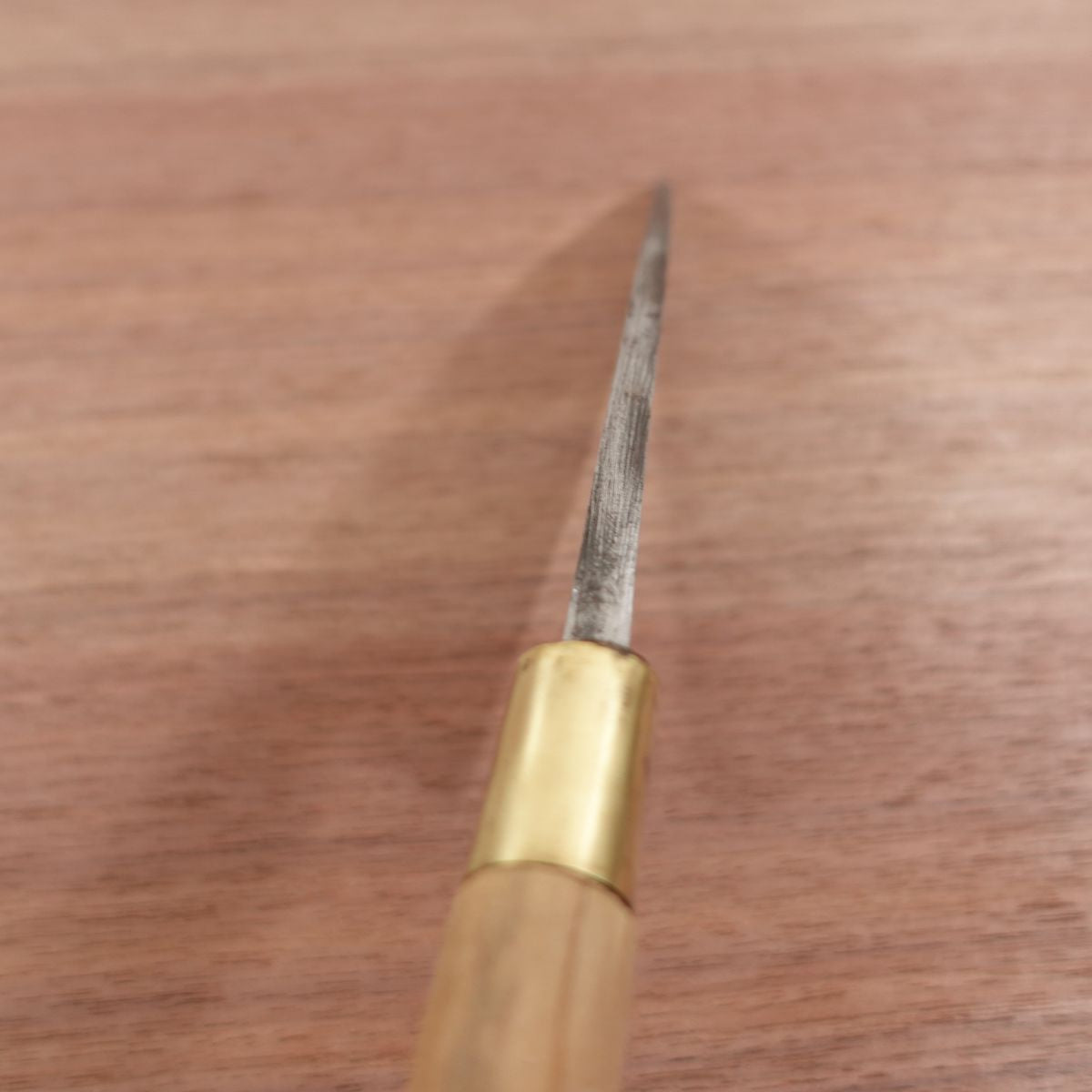 Signature faded Deba Knife, Sharpened, Former Kurouchi Finish, Rustic, Carbon Steel, Single Bevel, 165mm