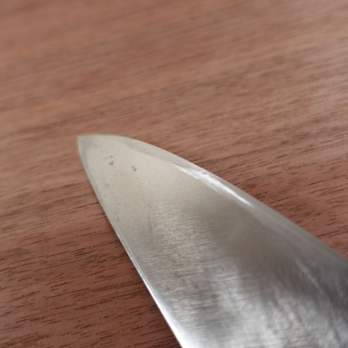 Kiyotsuna Aji-Kiri Knife, Sharpened, Ko-Deba, Horse Mackerel Knife, Kiyotsuna, Lightly Used, 120mm