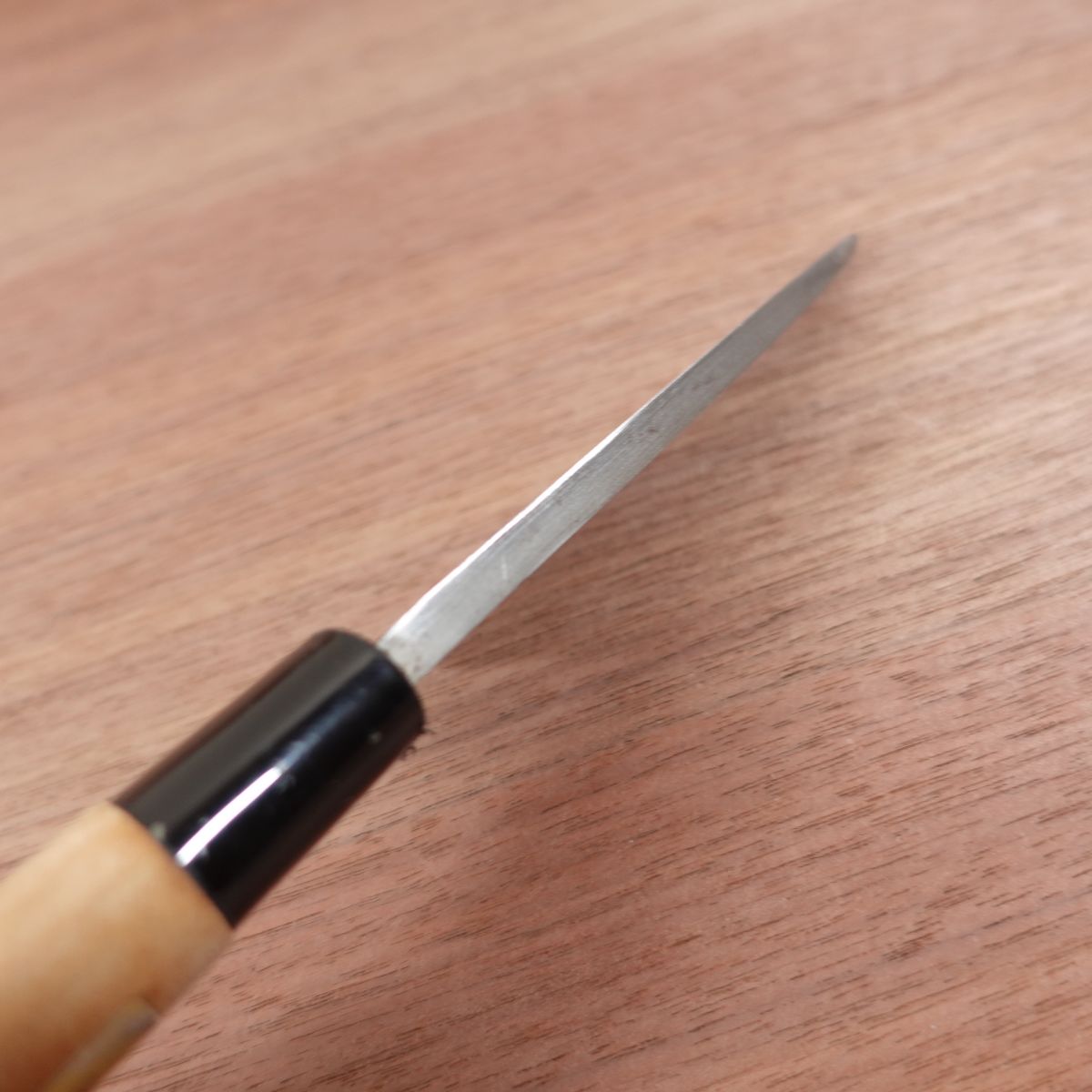 Kiyotsuna Aji-Kiri Knife, Sharpened, Ko-Deba, Horse Mackerel Knife, Kiyotsuna, Lightly Used, 120mm