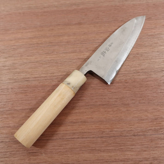 Senzo Deba Knife, Sharpened, White Ferrule, High Grade, Lightly Used, 155mm