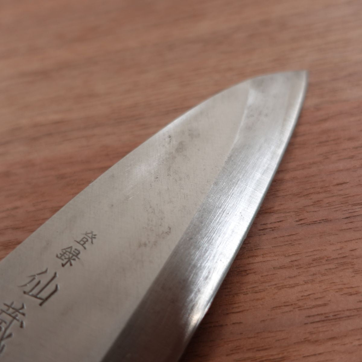 Senzo Deba Knife, Sharpened, White Ferrule, High Grade, Lightly Used, 155mm