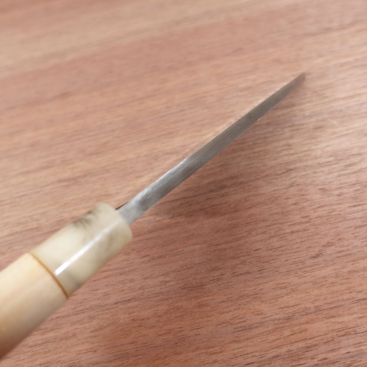 Senzo Deba Knife, Sharpened, White Ferrule, High Grade, Lightly Used, 155mm