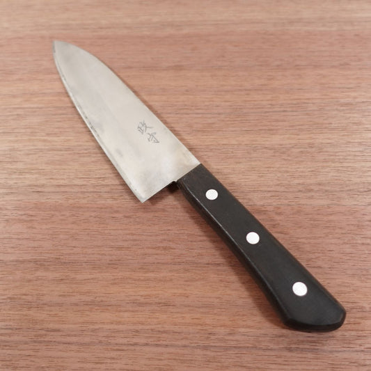 Masamori Santoku Knife, Sharpened, All-Purpose Knife, Special Steel, Laminated, Lightly Used, 175mm