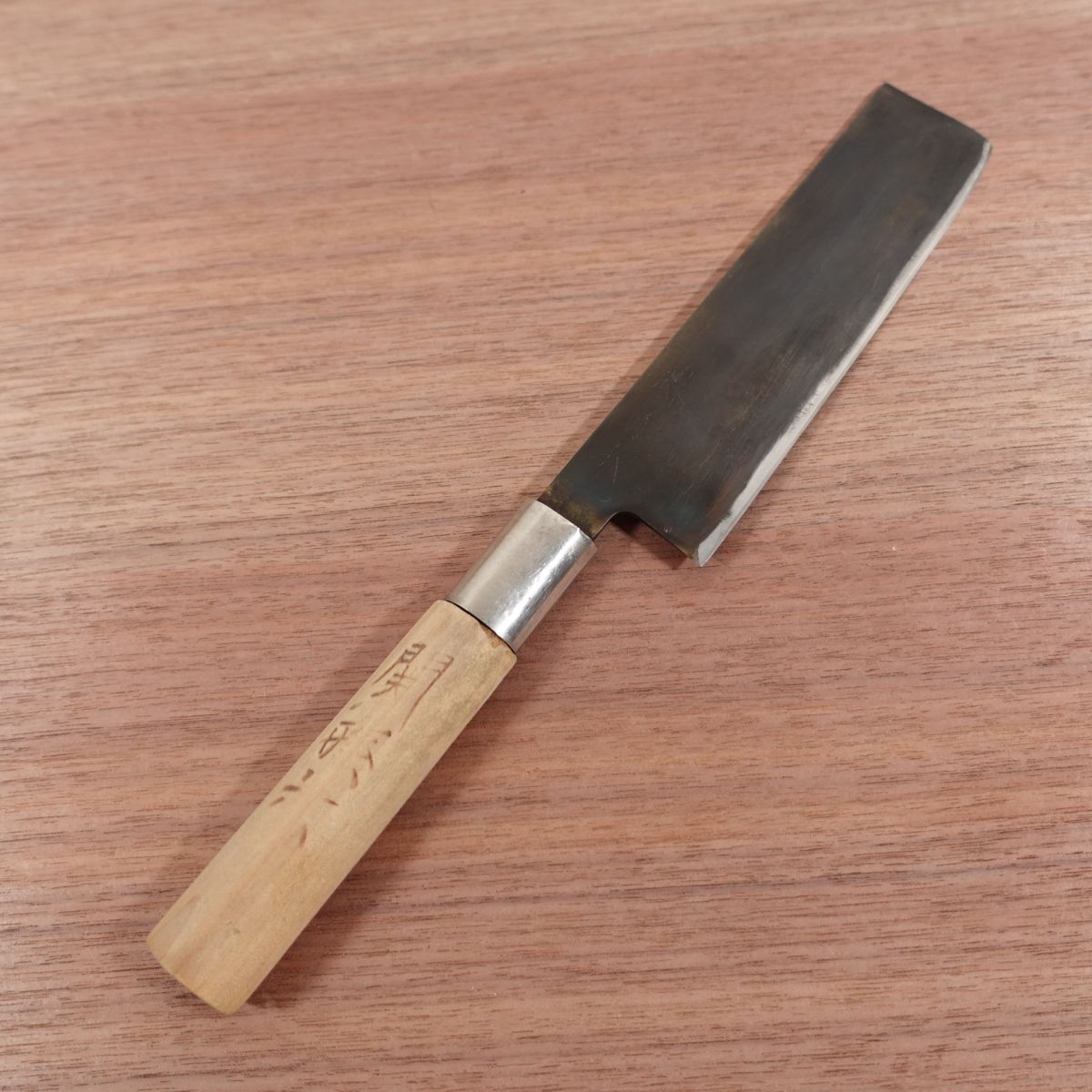 [HYPER REBORN] Sekimagoroku Usuba Knife, Sharpened, Black Oxide Finish, Single Bevel, Nakiri, Carbon Steel, 165mm