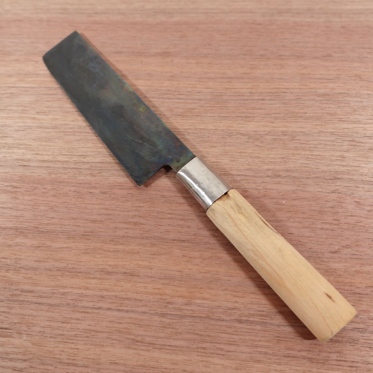 [HYPER REBORN] Sekimagoroku Usuba Knife, Sharpened, Black Oxide Finish, Single Bevel, Nakiri, Carbon Steel, 165mm