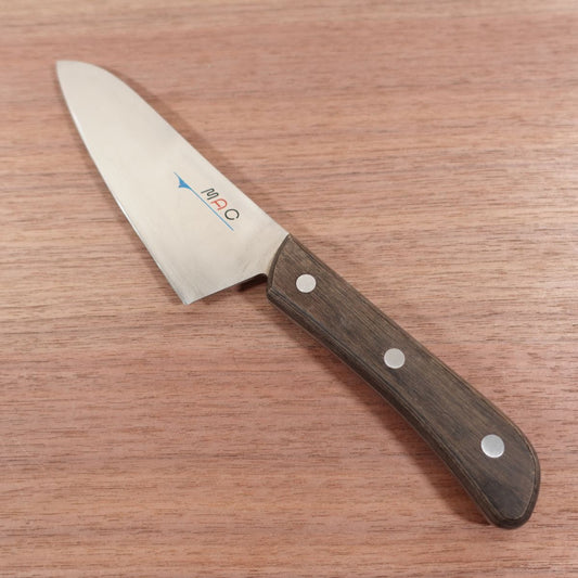 MAC Santoku Knife, Sharpened, Stainless Steel, All-Purpose Knife, Makku, 135mm